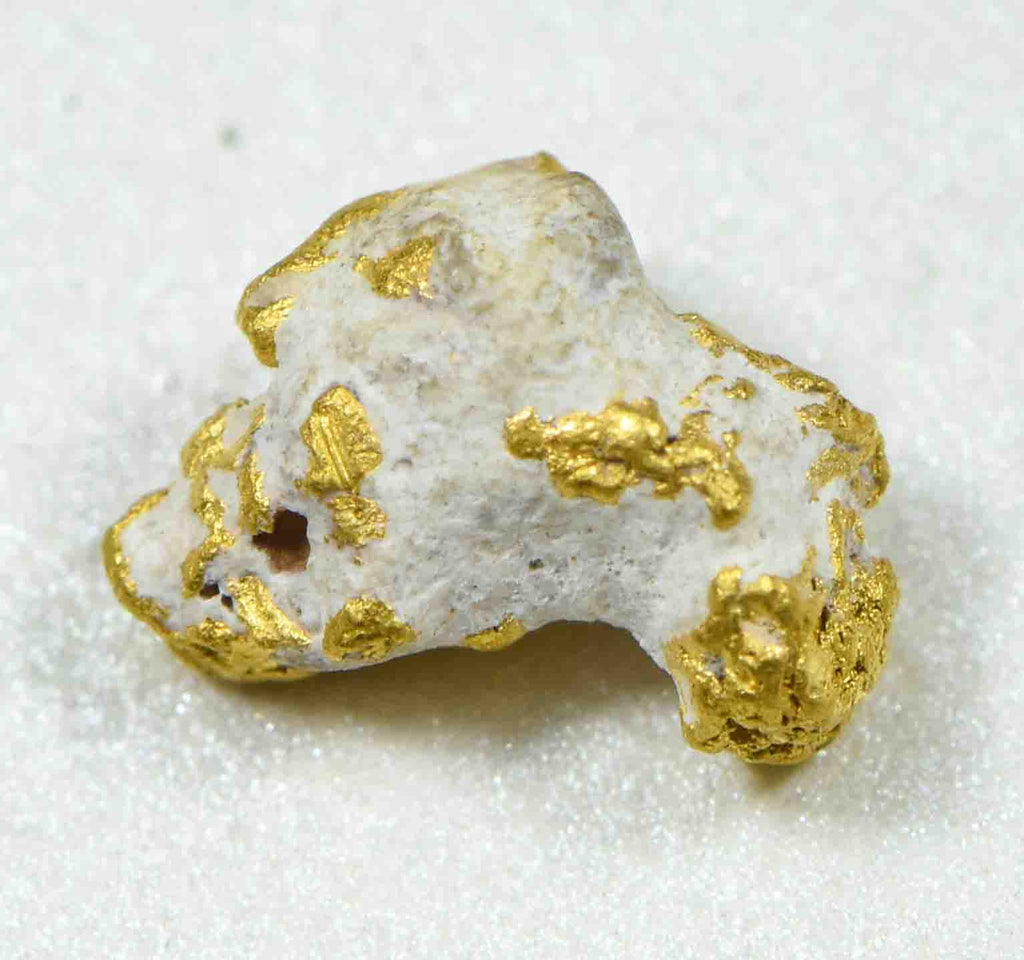 #23 Australian Natural Gold Nugget With Quartz Weighs .66 Grams