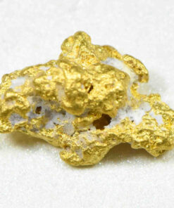 #24 Australian Natural Gold Nugget With Quartz Weighs .75 Grams