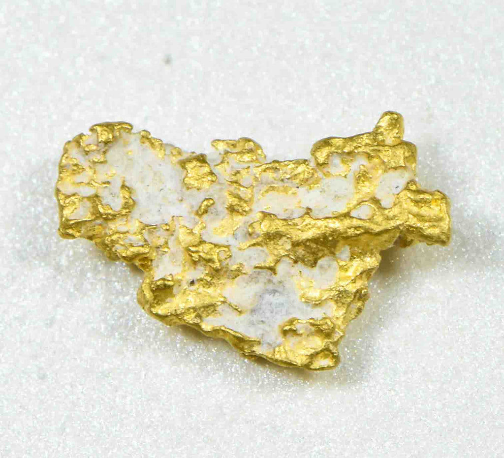 #26 Australian Natural Gold Nugget With Quartz Weighs .88 Grams