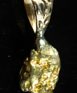 #565 Alaskan-Yukon BC Natural Gold Nugget Pendant 3.72 Grams Authentic