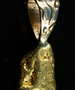 #566 Alaskan-Yukon BC Natural Gold Nugget Pendant 2.99 Grams Authentic