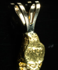 #569 Alaskan-Yukon BC Natural Gold Nugget Pendant 1.54 Grams Authentic