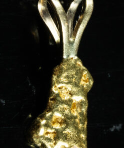#571 Alaskan-Yukon BC Natural Gold Nugget Pendant .90 Grams Authentic