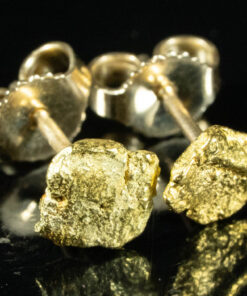 #576 Alaskan-Yukon BC Natural Gold Nugget Earrings 1.19 Grams