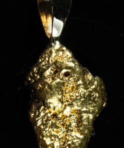 #581 Alaskan-Yukon BC Natural Gold Nugget Pendant 22.87 Grams Authentic