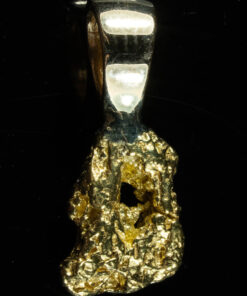 #584 Alaskan-Yukon BC Natural Gold Nugget Pendant 1.87 Grams Authentic