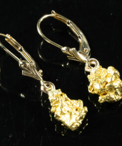 #623 Alaskan-Yukon BC Natural Gold Nugget Earrings 3.05 Grams
