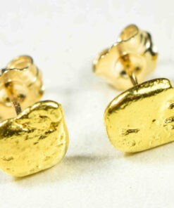 #637 Alaskan-Yukon BC Natural Gold Nugget Earrings 2.50 Grams