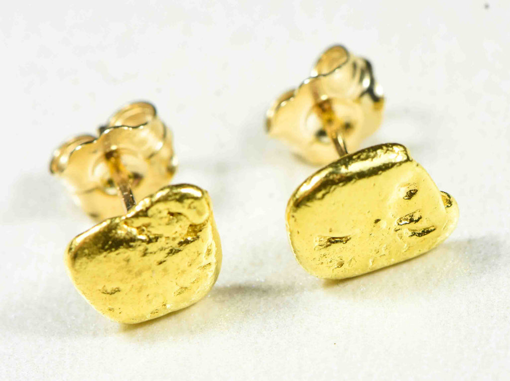 #637 Alaskan-Yukon BC Natural Gold Nugget Earrings 2.50 Grams