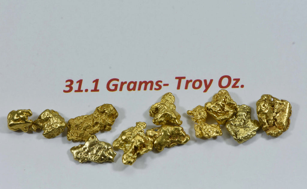 Alaskan BC Natural Gold Nugget 31.10 Gram lot of 2 to 5 gram Nuggets Genuine 1 Troy Oz. B&C