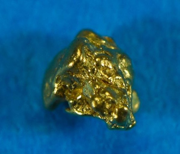 Alaskan-Yukon BC Gold Rush Natural Gold Nugget 0.06 Grams 5 Piece Lot Genuine