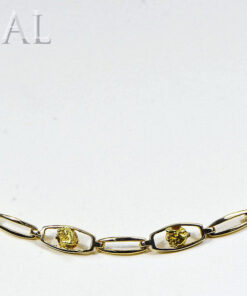 Gold Nugget Bracelet "Orocal" BDLOV5LHNC89 Genuine Hand Crafted Jewelry - 14K Gold Casting