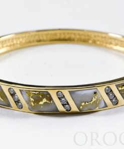 Gold Quartz Bracelet "Orocal" BBDL132D63Q Genuine Hand Crafted Jewelry - 14K Gold Casting