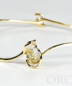 Gold Quartz Bracelet "Orocal" BBWN784SQ Genuine Hand Crafted Jewelry - 14K Gold Casting