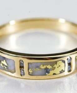 Gold Quartz Ring "Orocal" RM733D8Q Genuine Hand Crafted Jewelry - 14K Gold Casting