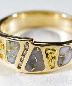 Gold Quartz Ring "Orocal" RM882D8NQ Genuine Hand Crafted Jewelry - 14K Gold Casting