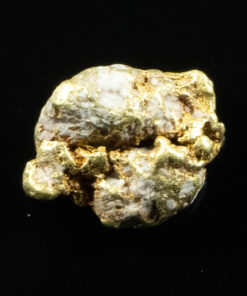 QN-10 "Alaskan BC Gold Nuggets with Quartz" Genuine 3.37 Grams