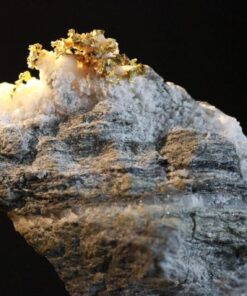 Rare Italian Crystalline Gold Quartz Nugget Specimen 58.70 Grams - Brussons Gold Mine